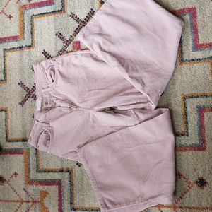 TopShop Wide Leg Crop Corduroy Pants